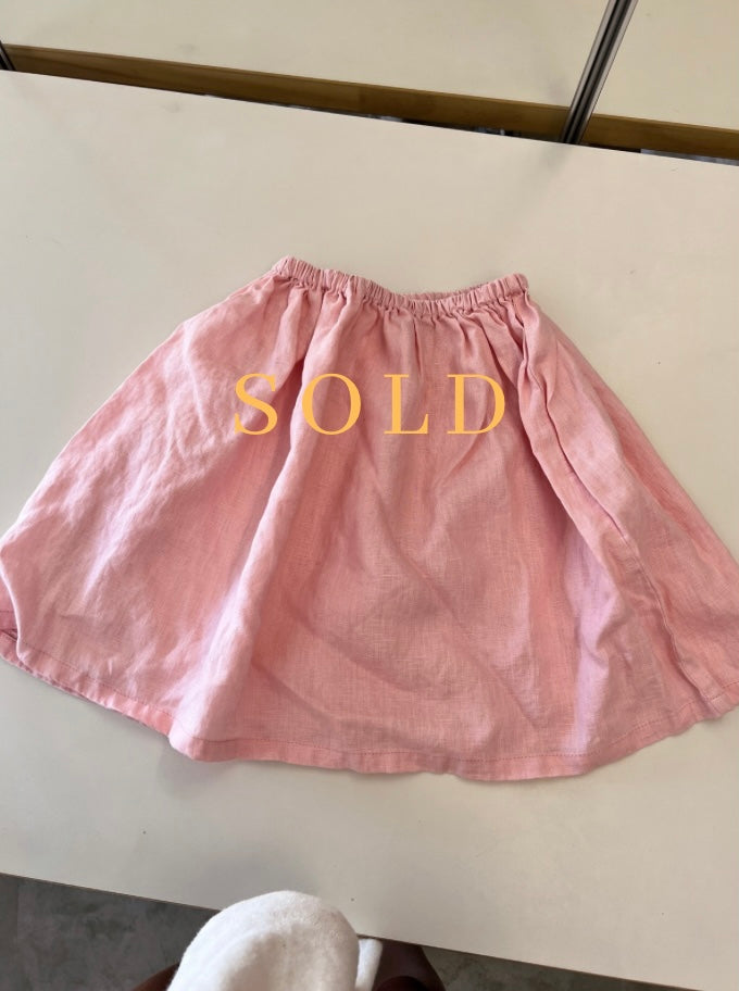 Girls linen skirt (sample sale)