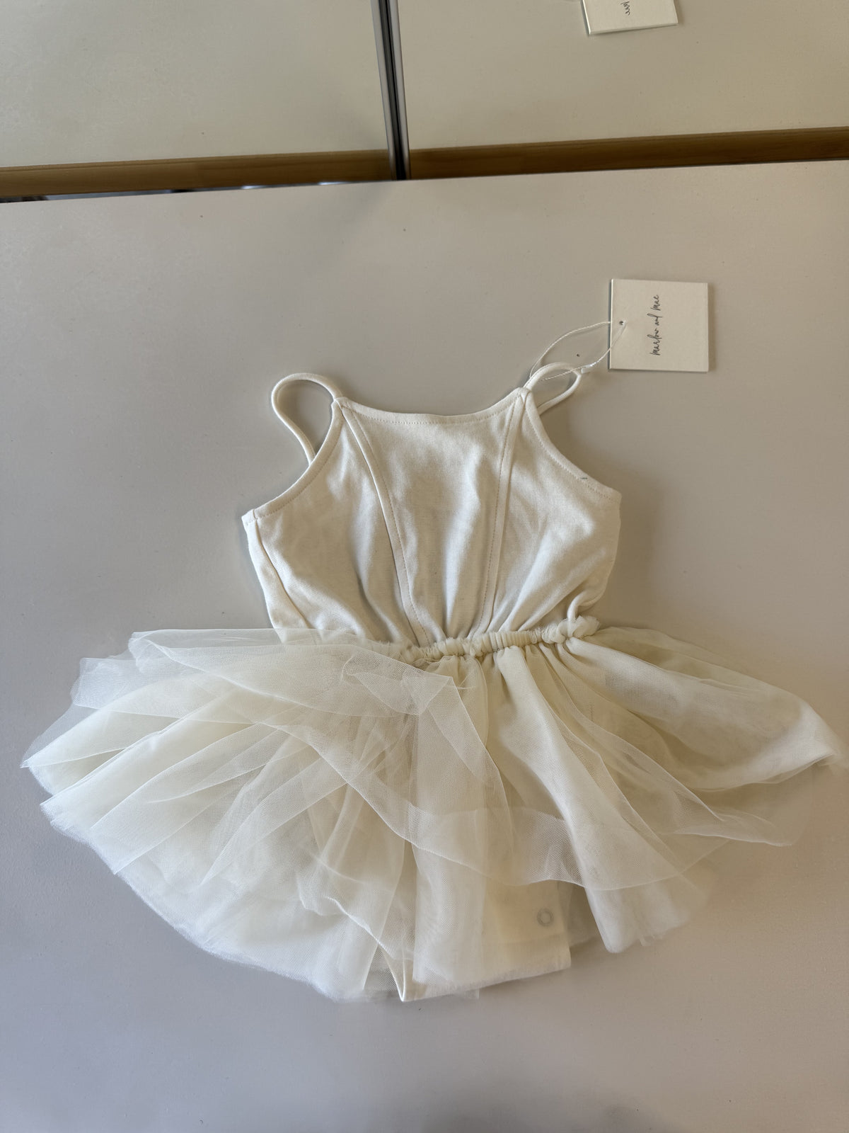 Undyed cotton tutu in ivory size 1 (seconds)