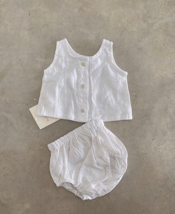 Linen Singlet - Marlow and Mae